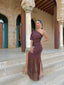 Vestido Kenya Flecos Choco