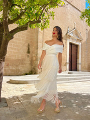 Vestido de invitada Vestido Valentina Blanco para mujer - Atelier Invitada S.L