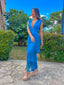 Vestido Azucena Azul - Atelier Invitada S.L