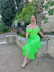 Vestido de invitada Vestido Valentina Mojito para mujer - Atelier Invitada S.L