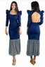 Vestido de invitada Vestido Sevilla Azul Marino para mujer - Atelier Invitada S.L