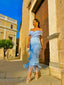 Vestido de invitada Vestido Valentina Celeste para mujer - Atelier Invitada S.L