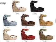 Cuñas Esparto Taupe Negras - Atelier Invitada S.L