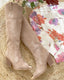 Botas Puntera Oro Camel - Atelier Invitada S.L