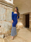 Vestido de invitada Vestido Sevilla Azul Marino para mujer - Atelier Invitada S.L