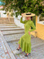 Vestido Odete Verde Oliva - Atelier Invitada S.L