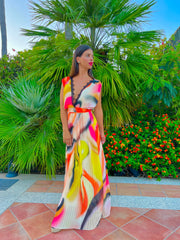 Vestido de invitada Vestido Lencero Acuarela para mujer - Atelier Invitada S.L