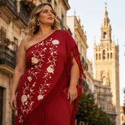 Vestido Mantón Curvy - Atelier Invitada S.L