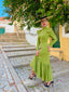 Vestido Odete Verde Oliva