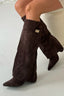 Botas Polainas Antelina