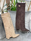 Botas Polainas Antelina