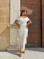 Vestido de invitada Vestido Valentina Blanco para mujer - Atelier Invitada S.L