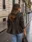 Parka Encerada Peplum