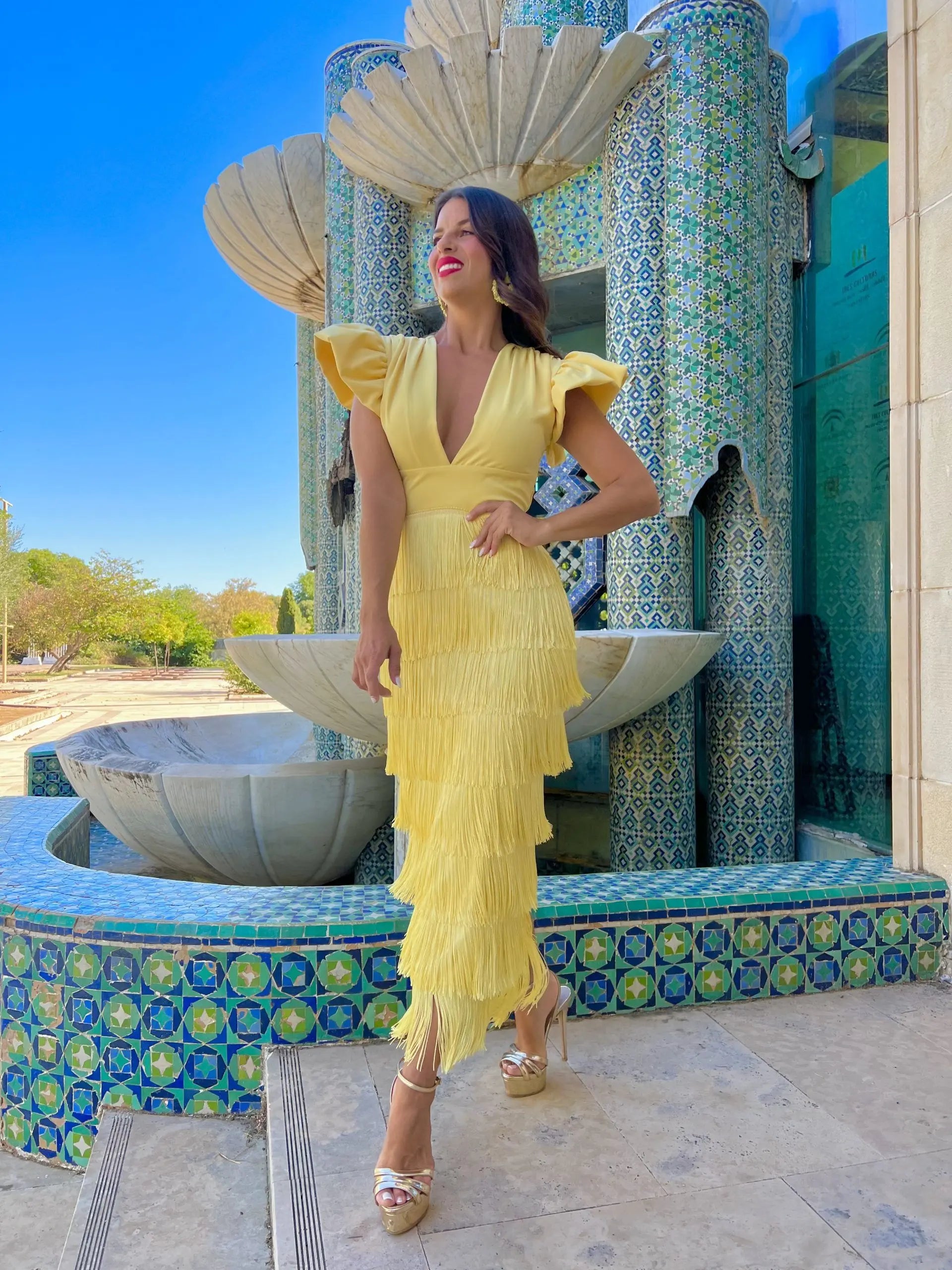 Flecos Vestido Mostaza Asos Vestido Novia Flecos Largo Vestido