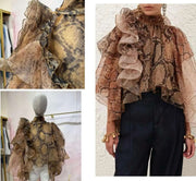 Camisa Organza Serpiente - Atelier Invitada S.L