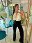 Pantalón Tiro Alto - Atelier Invitada S.L