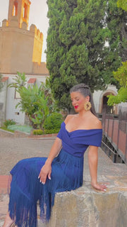 Vestido Valentina Azul Marino