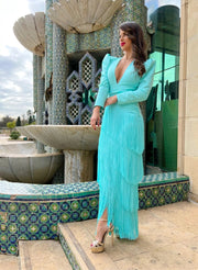 Vestido Edén Turquesa - Atelier Invitada S.L