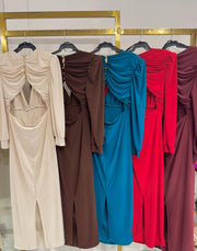 Vestido Toscana RojoVino - Atelier Invitada S.L