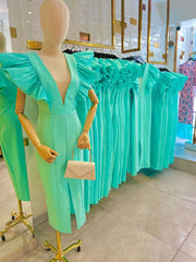 Vestido Venezia Aguamarina - Atelier Invitada S.L